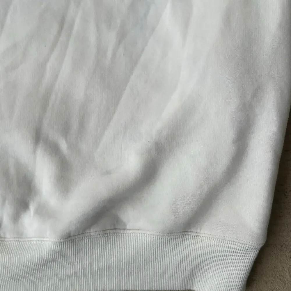 Vtg 90s Nike Crewneck Sweatshirt Mens XL Spellout Logo Swoosh White Embroidered